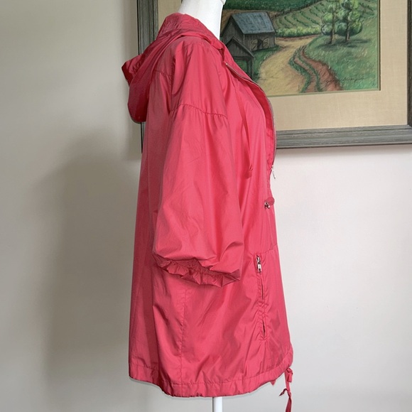 INC International Concept Vibrant Pink Hooded Pullover Jacket.  Lined. Size M - Picture 7 of 11